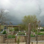 Community Garden Design - WIld weather over the Downs