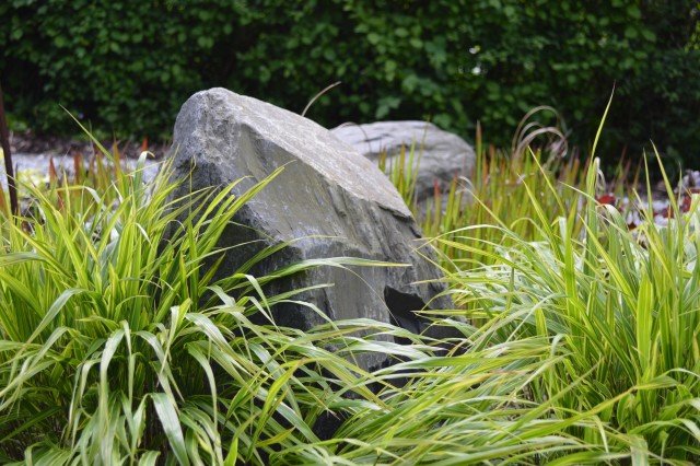 Rocks and Grass Japanese Garden Design Brighton