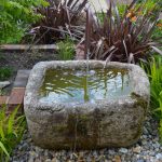 Stone trough water feature